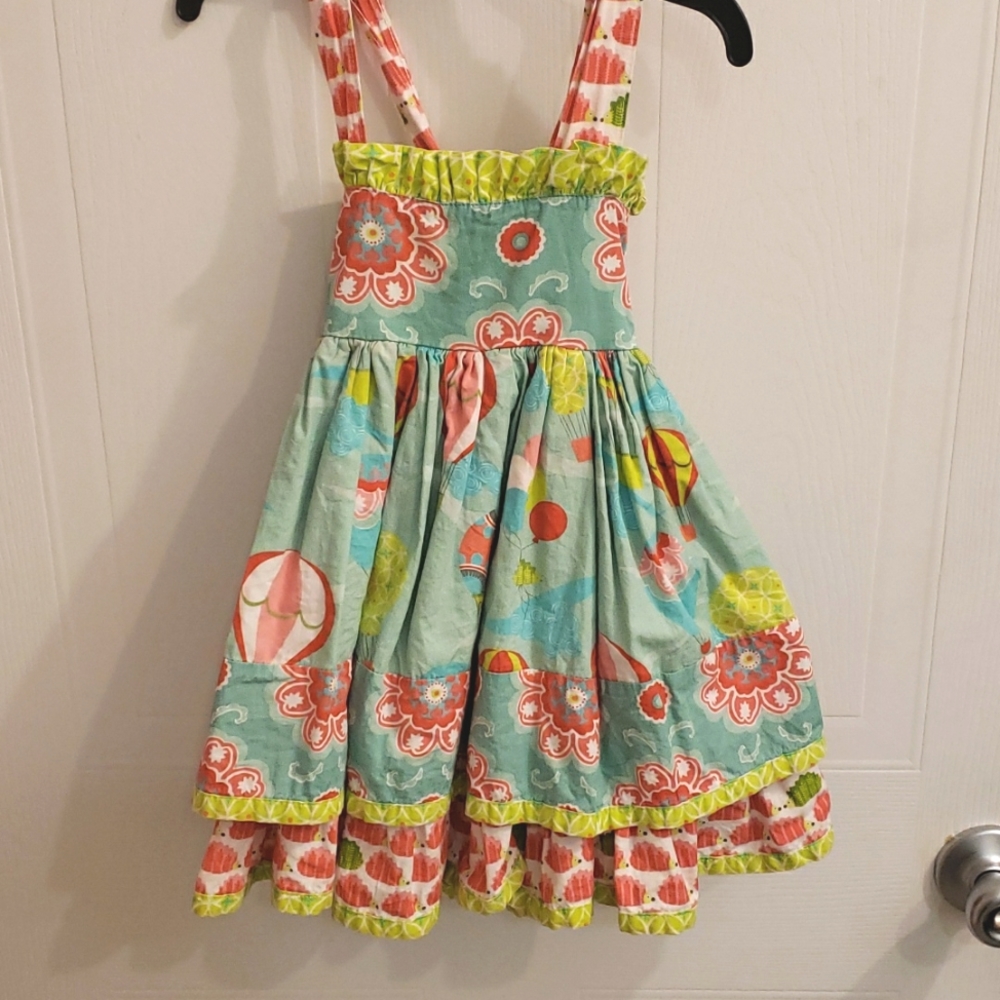 "Jelly The Pug" Hot-air balloon and hedgehog dress.